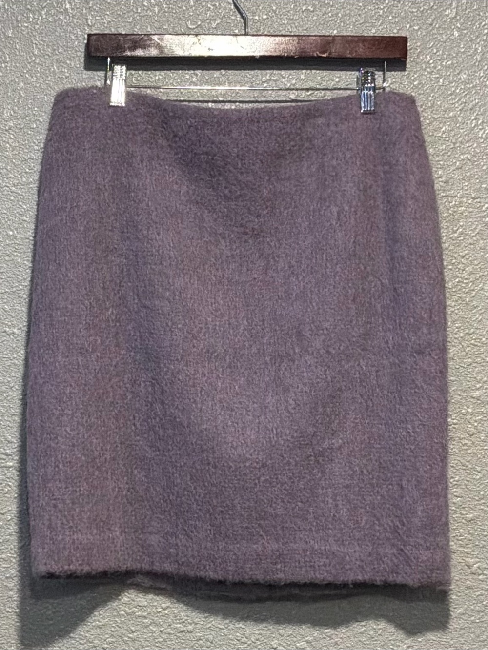Talbots Soft Lavender Mohair-Blend Midi Skirt